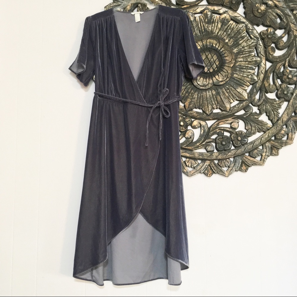 H&M Velour, Velvet Wrap Dress